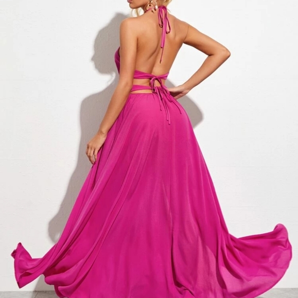 Brand new Hot pink plain sexy dress - Picture 3 of 5